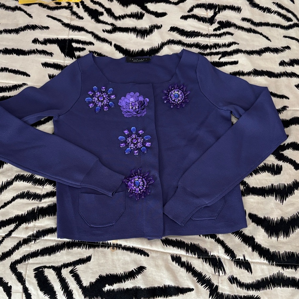 Twin-Set by Simona Barbieri Knit cardigan, size S
